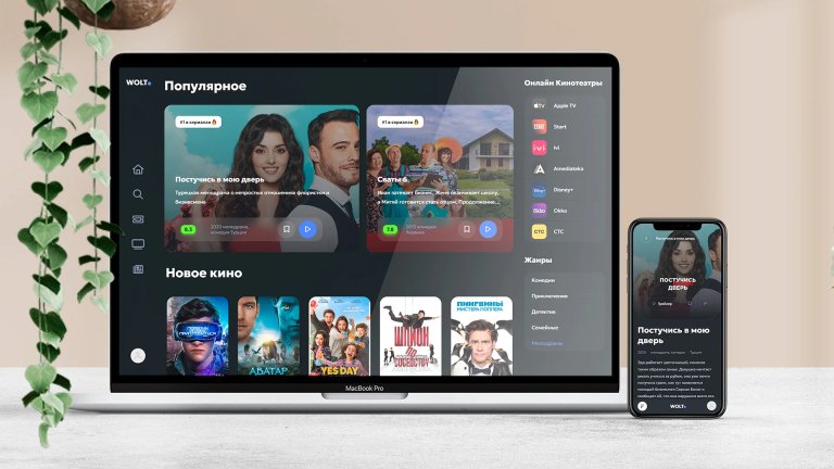 Wolt - шаблон кинопортала для DLE