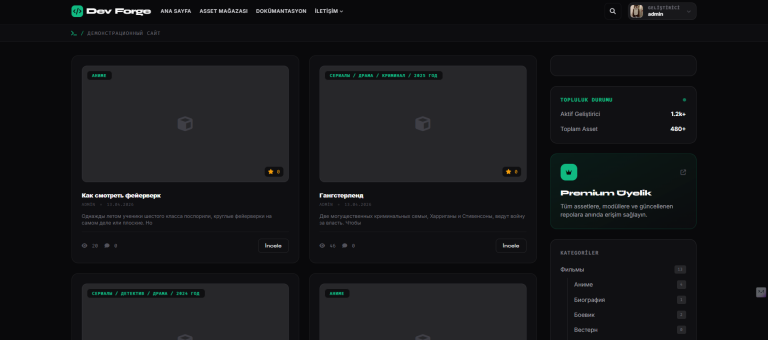 DevForge DLE Premium шаблон