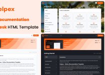 Helpex - Online Documentation HTML Template + Help Desk