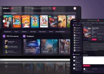 Violet – это стильный шаблон для кинопортала
