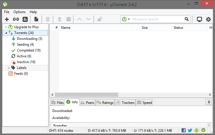 Удаление рекламы в utorrent